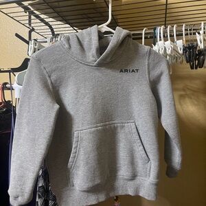 Ariat Light Grey Kids Pullover Hoodie 7
